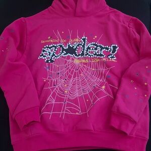 Pink v2 Sp5der hoodie
